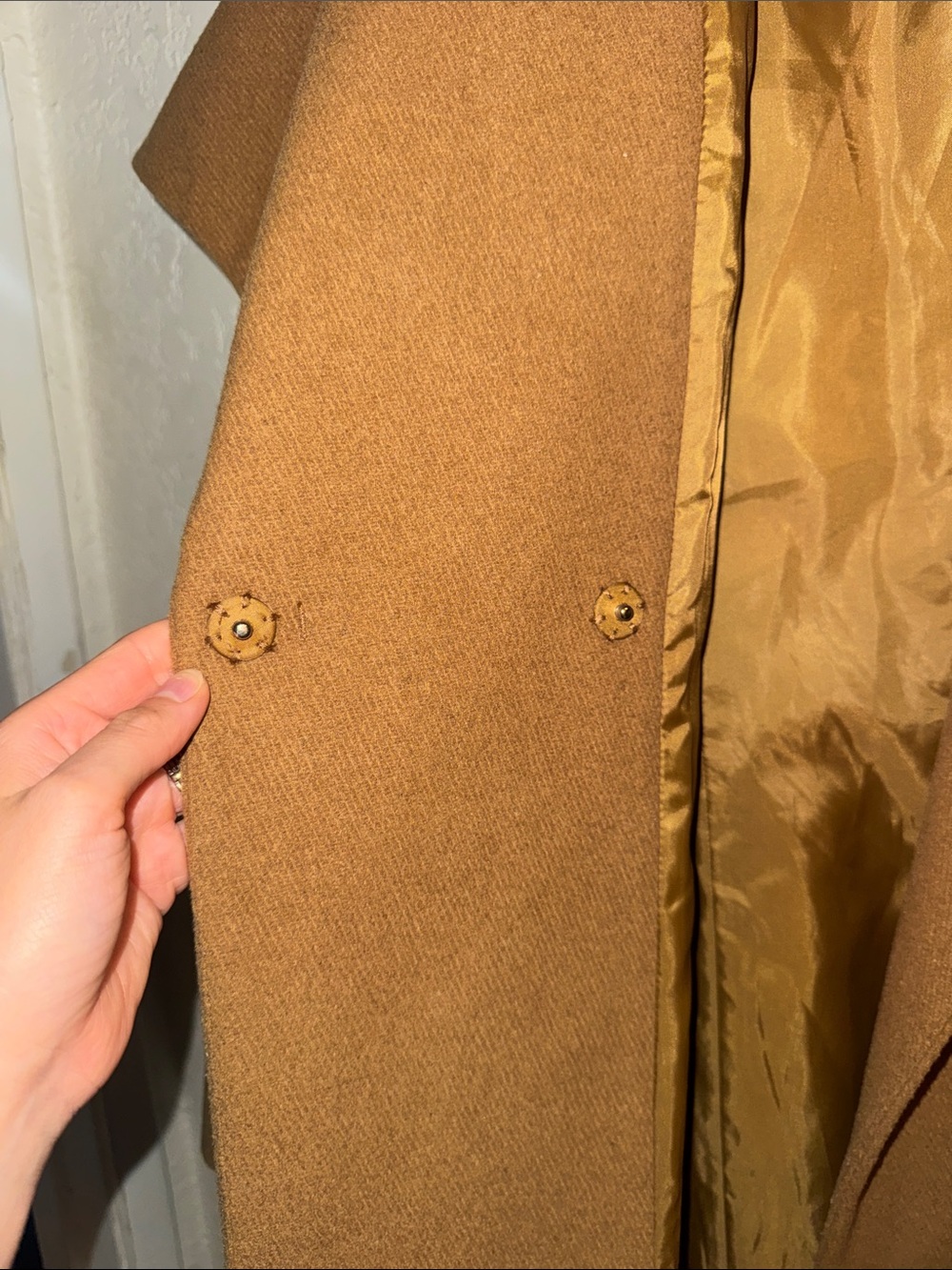 Express Women's Camel Wrap Coat - Picture 6 of 12